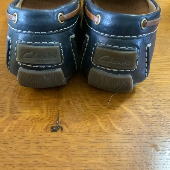 Navy leather driver loafers - Picture 3 of 5